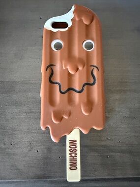 Moschino Brown & Cream Popsicle Novelty Silicone Phone Case